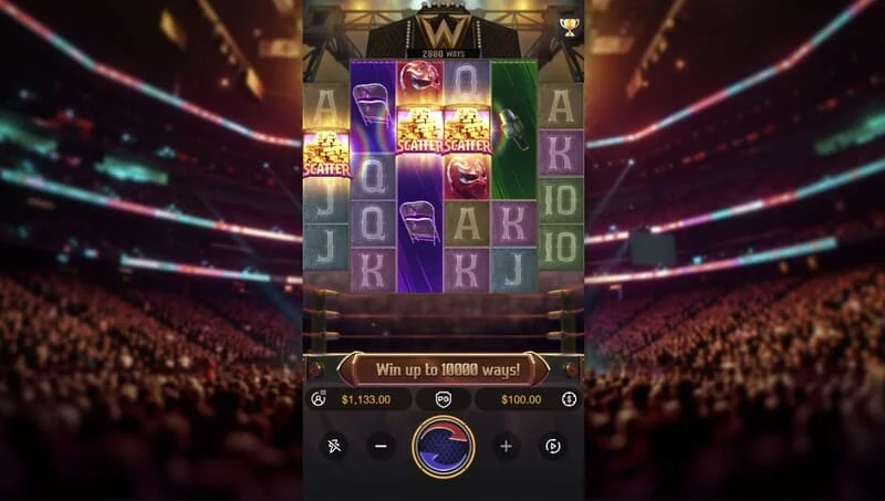 Reel Royale Showdown - quatre Scatter, déclencheur du tour bonus